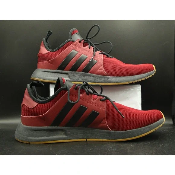 Adidas XLPR Sneakers, US Men's Size 11 Burgundy/Black Gum EF2779 - Picture 2 of 6